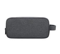 WMFASBAG Accessori elettronici portatili a doppio strato Organizzatore multifunzionale di capacità for cavo USB Caricatore Cavo Auricolare Scheda (Grigio scuro)