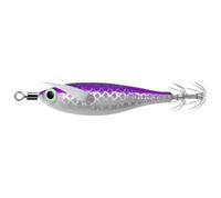 WMFASBAG Amo for calamari luminoso Esca for pesca a calamari Doppio amo for seppie che attira esca con occhi 3D Esca for calamari che si illumina al buio for la pesca notturna (Viola)