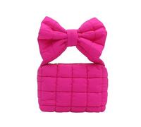 WMFASBAG Borsa di stoccaggio color caramelle per borse con un inchino per le ragazze inverno (rosso rosa)