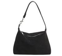 WMFASBAG Borsa in pelle scamosciata for donne con borsa top borse a tracolla a sospensione (nero)
