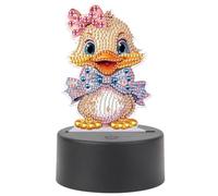 WMFASBAG Carina animale di pittura a diamante di diamanti lampada a led con strumenti 5d dipinto diamante fai -da -te acrilico a led for la camera da letto di casa (DP026)