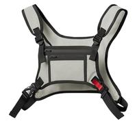 WMFASBAG Marsupio da Uomo Borsa Gilet da Corsa Resistente all' con Porta Cellulare Zaino da Corsa for Allenamenti Corsa Ciclismo (Bianco)