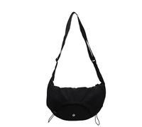WMFASBAG Women Elegante borsa for gnocchi di capacità Bullo for tracolla a tracolla a tracolla regolabile Borsa a trama a tracolla semplice sacca a cartella (nero)