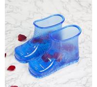 WMHYLYH Vasca da bagno portatile per pediluvio, per massaggi, pedicure, per massaggio termico per promuovere la circolazione sanguigna (grande, alta, blu)