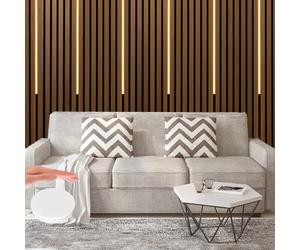 WMLBK Striscia LED per pannelli acustici, dimmerabile, 6 x 90 cm, luce bianca calda, con sensore tattile, 12 x 12 mm, accessori integrati, pannelli acustici
