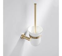 WMMIN Portasciugamani da Bagno in Rame Dorato Completo, portasciugamani in Ottone Spazzolato, Set di Accessori per Il Bagno Nordico, Ciondolo per Accessori per Il Bagno (Colore: scopino
