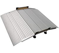 Wmmner Altezza Della Soglia Di Soglia Di Alluminio Regolabile, Rampe Di Marciapiede per Casa, Sedia a Rotelle, Scooter, Gradini Utility Accesso Alla Mobilità, Adatto per Gradini Alti Di 2-10 Cm/,70X74