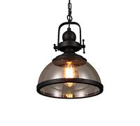 Wmmner American Country Vintage Industrial Single Head Loft in Ferro Battuto Droplight Robles Lampada a Sospensione in Vetro Lampadario Di Personalità per Sala da Pranzo Ristoranteilluminazione Sospes