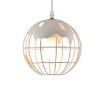 Wmmner American Style Creative Lights Simplicity E26 Base Hanging Lights Industrial Circular Suspensiom Lamp Restaurant Area Shapes Ceiling Lights for Kitchen Island Living Room Bar Dignified/Bianco/7