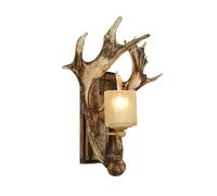 Wmmner Apparecchi Di Illuminazione da Parete Applique Vintage con Corna Di Cervo Lampada da Parete Industriale in Stile Rustico E27 Testa Di Cervo Lampada Decorativa Creativa per Corridoio, Sala da Pr