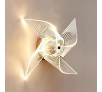 Wmmner Applique da Parete 5W Led Lampada da Parete con Mulino a Vento Acrilico, Lampada da Parete Dal Design Minimalista Moderno, Lampade da Parete Art Deco