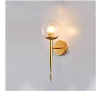Wmmner Applique da Parete, Applique da Parete Moderna, Lampada da Parete Decorativa a Led Lettura Notturna in Ferro Accanto Alla Lampada Scala Di Casas V-Intage Loft Sconce Lampade da Parete Glass Bal