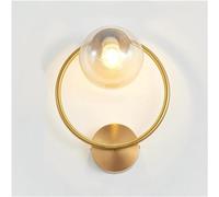 Wmmner Applique da Parete, Applique da Parete Moderna, Lampada da Parete Decorativa a Led Lettura Notturna in Ferro Accanto Alla Lampada Scala Di Casas V-Intage Loft Sconce Lampade da Parete Glass Bal