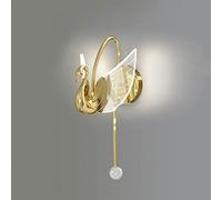 Wmmner Applique da Parete Lampada da Parete Moderna Lampada da Parete a Led Lampada da Parete in Metallo Dorato a 3 Modalità Compatibile con la Decorazione Interna Del Corridoio Del Corridoio Del Sogg