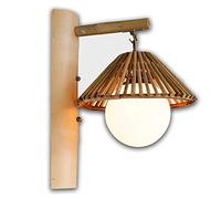 Wmmner Applique da Parete, Lampadario da Fattoria Personalità Lampada da Parete in Bambù Ristorante Sul Balcone Dell'Hotel Bamboo Craft Art Applique da Parete Decorativa Sud-Est Asiatico Tropicale Fai