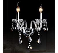 Wmmner Applique da Parete, Lampadario Di Cristallo Illuminazione per la Casa Lustres De Cristal Lampadina Apparecchi Di Illuminazione Lampadario e Pendente Soggiorno Lampada da Interno (Lampada da Par
