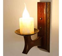 Wmmner Applique da Parete, Lampade da Parete Industriali a V-Intage, Lampada da Parete in Legno Massello a Candela, Applique da Parete per Illuminazione Decorativa per Camera da Letto, per Camera da L