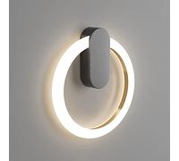 Wmmner Applique da Parete Light - Lampada da Parete Acrilica da Comodino Ferro Led Halo Sfondo Lanterna da Parete Compatibile con Camera da Letto Corridoio Staise Studio Soggiorno Ufficio, Apparecchio