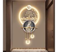 Wmmner Applique da Parete per Camera da Letto 3D Wall Art Decor Led Wall Art Wall Art Decorazioni Lampada 3D Walling con Light Chinese Arazzi da Parete per la Camera da Letto Del Corridoio D'Ingresso