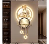 Wmmner Applique da Parete per Camera da Letto 3D Wall Art Decor Led Wall Art Wall Art Decorazioni Lampada 3D Walling con Light Chinese Arazzi da Parete per la Camera da Letto Del Corridoio D'Ingresso
