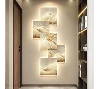 Wmmner Applique da Parete per Camera da Letto Led Wall Art Decor 3D Walling Art con Luce -In Alimentazione Creativa Paesaggio Immagine Parete per la Casa Soggiorno Studio Camera da Letto Decor (D 59/B