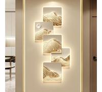Wmmner Applique da Parete per Camera da Letto Led Wall Art Decor 3D Walling Art con Luce -In Alimentazione Creativa Paesaggio Immagine Parete per la Casa Soggiorno Studio Camera da Letto Decor (D 59/C