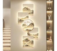 Wmmner Applique da Parete per Camera da Letto Led Wall Art Decor 3D Walling Art con Luce -In Alimentazione Creativa Paesaggio Immagine Parete per la Casa Soggiorno Studio Camera da Letto Decor (D 59/a