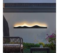 Wmmner Applique da Parete per Camera da Letto Luci da Parete Moderne 3D Wall Art Decor Led Cinese Creativo Paesaggio Pino Lampada Murale per Casa Soggiorno Studio Camera da Letto Decor (A+C)/B+C/70,8