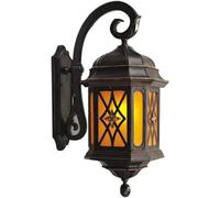 Wmmner Applique da Parete per Esterni Europea Retrò, Lanterna da Parete da Balcone Impermeabile a Prova D'Umidità, Garden Villa Landscape Light Corridoio Corridoio Front Porch Light Home Decor Lampada