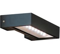Wmmner Applique da Parete per Esterni Len Lampada da Parete Solare ad Alta Luminosità Lampada Rettangolare in Alluminio Pressofuso Nera