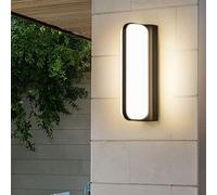 Wmmner Applique da Parete per Portico All'Aperto Lampada da Parete in Acrilico Lampada da Parete a Led Impermeabile a Parete Lampada da Fienile Ip65 Cortile Porta Ristorante Lampada da Comodino, per S