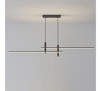 Wmmner Art Deco Chandelier For Study Room Decor Stepless Dimming Hanging Lighting Dining Led Kitchen Island Lights Flush Mount Ceiling Lamp 31W Present (A)