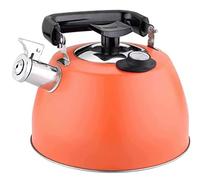Wmmner Bollitore a Schietto, con Termometro 304 Kitchen Temperatura Dell'Acqua Bollitore Teiera (Nero)/Arancione/22 * 23Cm Ulz 000143 19 * 16 * 8Cm