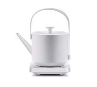 Wmmner Bollitore Elettrico Retrò in Acciaio Inossidabile - 600Ml 1200W Elegante Teiera per Uso Domestico e da Viaggio/Bianco