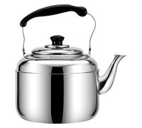Wmmner Bollitore Stufa Superiore Bischietto Bollitore Whistle Teiera in Acciaio Inox Bollitore per Piano Stufa 3L-10L Bollitore a Gas Di Capacità con Fischietto/un Colore/10,6 Quarti