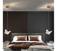Wmmner Butterfly Compatible with Ladder Lights Compatible with Ladder Chandelier Loft Decor Interior Lighting Compatible with Stairs,Chandelier/Round1Head