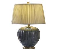 Wmmner Camera da Letto Coppia Lampade da Tavolo Retrò Ceramica Lampade da Comodino con Paralume in Tessuto Stile Americano Nlampade da Soffitto, Lampadario a Sospensione da Soffitto