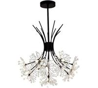 Wmmner Chandelier Ceiling Light Modern G4 Crystal Chandeliers Chandelier Light Flush Mount Led Ceiling,Contemporary Dining Room/Luce Bianca e Nera/13 Teste