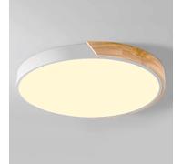 Wmmner Circulararoon Flat Lights Three-Tone Light Light Led Ceiling Light Integrated Installation Ceiling Lighting Fixture Super Bright Fashionable Panel Lamp for Bedroom, Child Room,/Bianco/15.7In
