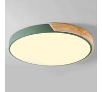 Wmmner Circulararoon Flat Lights Three-Tone Light Light Led Ceiling Light Integrated Installation Ceiling Lighting Fixture Super Bright Fashionable Panel Lamp for Bedroom, Child Room,/Verde/19.7In