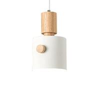 Wmmner Creative Simplicity Hanging Lights Modern Color Chandelier Personalized Simplicity Suspensiom Lamp Single Head Ceiling Light Shade for Kitchen Island Dining Room over Sink/Bianco