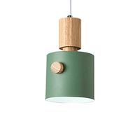 Wmmner Creative Simplicity Hanging Lights Modern Color Chandelier Personalized Simplicity Suspensiom Lamp Single Head Ceiling Light Shade for Kitchen Island Dining Room over Sink/Verde