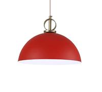 Wmmner Creative Single Head Lamp Commercial Bohemian Hanging Light Simplicityaron Ceiling Light Chandelier European Elegant Lighting Fixture for Restaurant Living Room Bar/Rosso/11.8In*7.8In