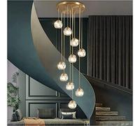 Wmmner Design Ristorante Piccolo Ciondolo Singololuci Compatibili con L'Isola Della Cucina Lampada a Sospensione Rotonda a Sfera Di Cristallo Sala da Pranzo Decorazioni per la Casa, (Un Colore L70W12H