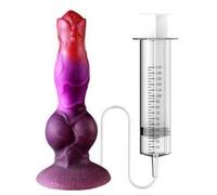 Wmmner Dildo Realistico Che Squirta con Funzione Ed Eiaculazione Plug Anale in Silicone Ventosa Pene Grande Masturbazione Orientale Giocattolo Del Sesso Donna Uomo Coppia/Pink