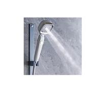 Wmmner Doccia Portatile, Tubo Doccia Potente Spray Soffione Doccia a Mano Tenuto Testa Ionica Filtro Filtrazione Pioggia Basso Flusso Combo Spazzolato Aumento On Off Plastica Pietra Flusso Lavatrice S