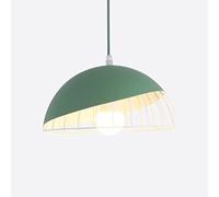 Wmmner Elegant Hanging Lamp Semi-Circular Simplicity Ceiling Light Chandelier Led Light Light Pastoral Style Ceiling Lighting Fixture for Kitchen Island Living Room/Verde