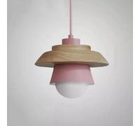 Wmmner Elegant Industrial Hanging Lights Color Modern Ceiling Light Chandelier 1-Light Light with Adjustable Cord Suspensiom Lamp for Dining Room,Living Room Bar/Rosa