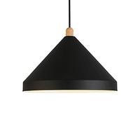 Wmmner Elegant Lamp Simplicity Industrial Hanging Light Triangle Retro Ceiling Light Chandelier Led Metal Suspensiom Lamp for Restaurant Living Room Bar Dignified/Nero