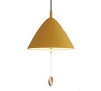 Wmmner Elegantaron Hanging Lamparon Creative Triangle Chandelier Semi-Recessed Color Light Cylindrical Elegant Ceiling Lighting Fixture for Dining Room,Living Room Bar/Giallo/10.6In*9.4In